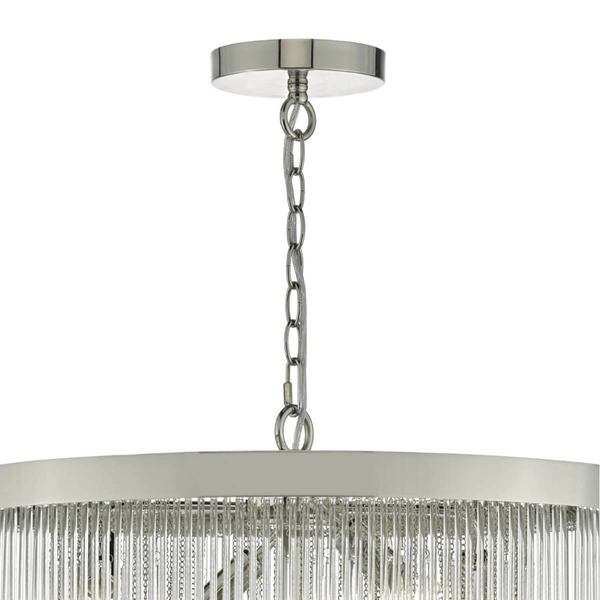 Szklany żyrandol nad stół Isla ISL3450 Dar Lighting glamour do salonu przezroczysty