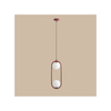 Lampa kulista wisząca Riva 1086H15 eliptyczna czerwona