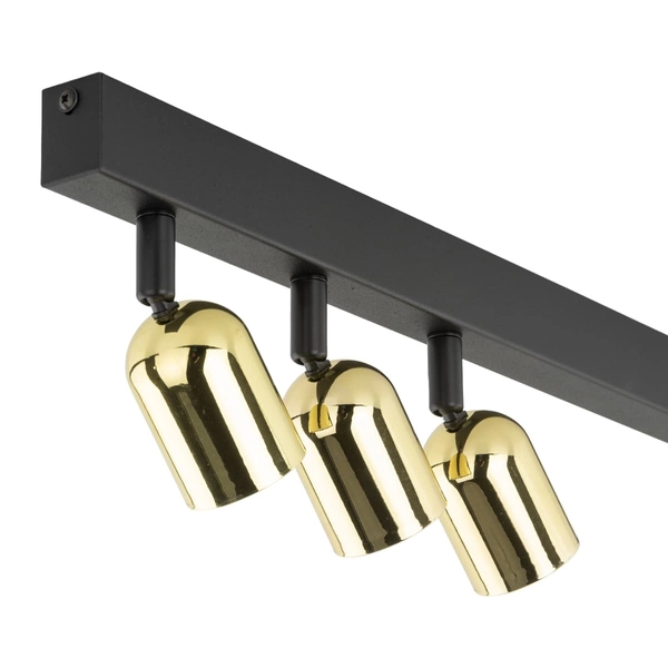 Lampa sufitowa reflektorki Top 6314 TK Lighting belka czarna złota