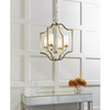Lampa wisząca Edrea 81914 Endon metalowa glamour mosiądz