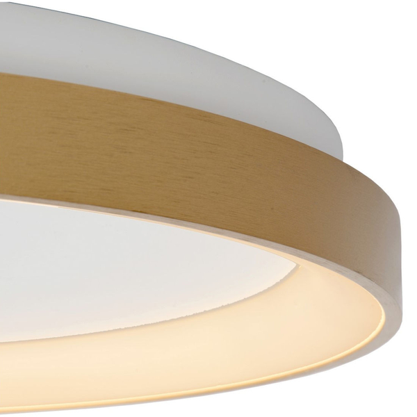 Plafoniera LAMPA sufitowa VIDAL 46103/38/02 Lucide okrągła OPRAWA plafon LED 38W 2700K metalowy złoty
