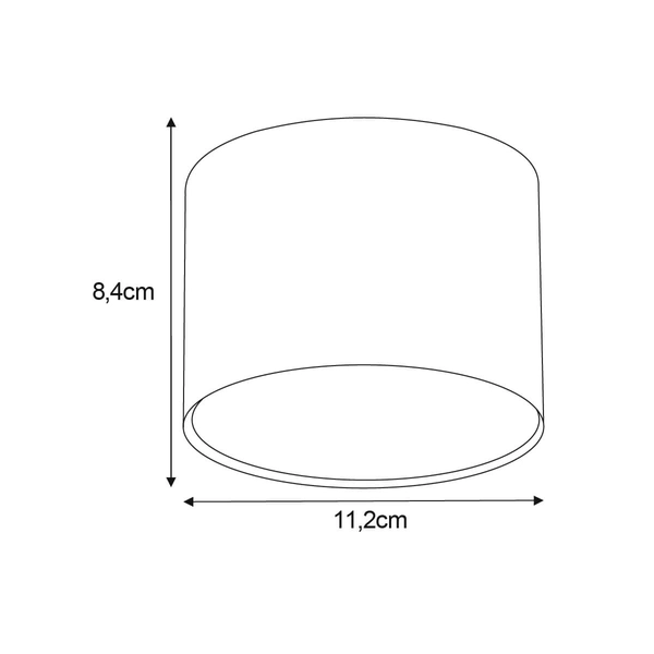 Minimalistyczny spot Horn K-5133 Kaja do kuchni metalowy biały