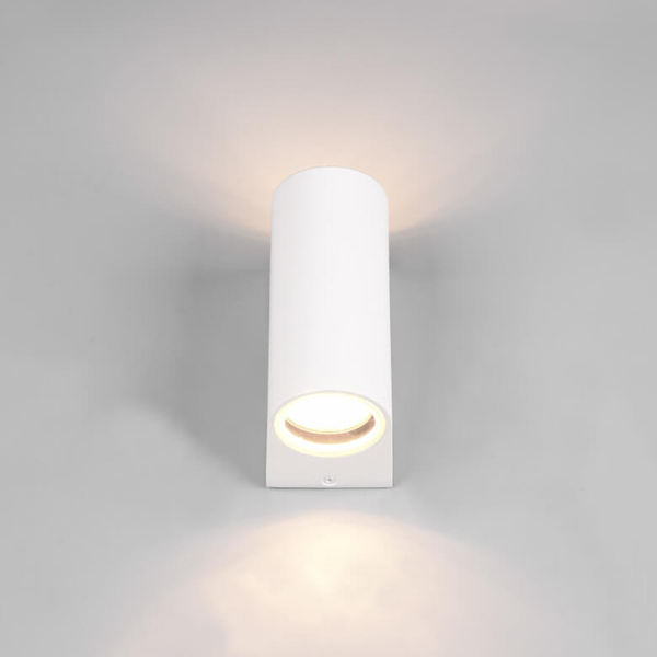 Metalowa lampa ścienna góra-dół ORVIE DL231204260 na elewację IP44 biała