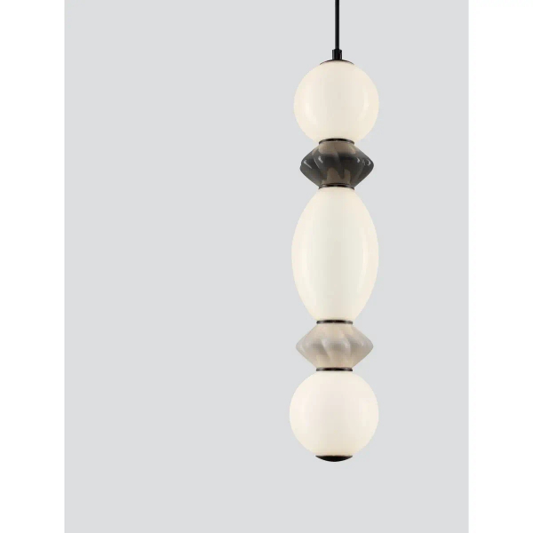 Wisząca lampa MONRETA LE45232 LED 14W 3000K ceramiczna szara biała
