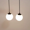 Kulista lampa wisząca do salonu Tavira 41263 metalowa tubka czarna