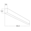 Ściemnialna lampa sufitowa Linelio AZ5660 Azzardo LED 24W 3000-6000K czarna