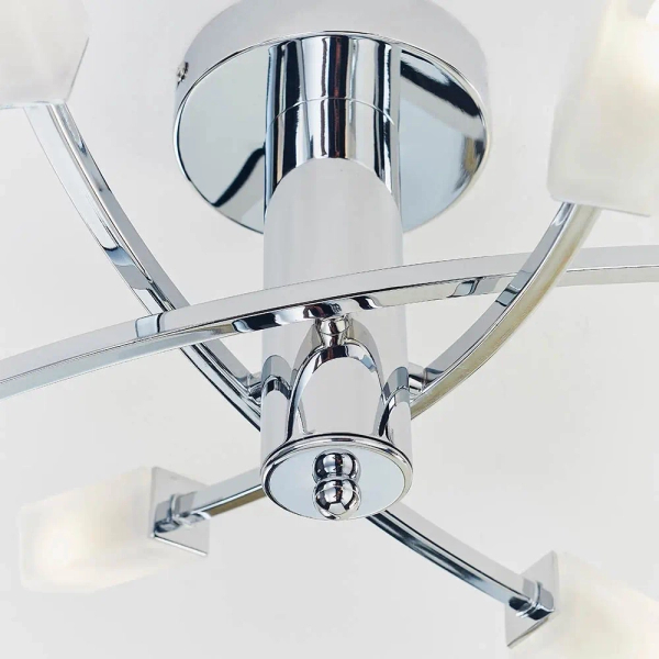 Metalowa lampa sufitowa Havana 146-6CH chrom przezroczysty