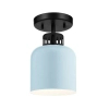 Lampa wisząca nad stół York jasnoniebieska czarna 1xE27 metalowa do kuchni ELS-YORK-MP-BLK-PB