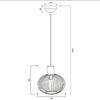 Zwisająca lampa jadalniana GILA 365700166 Trio druciak beżowy