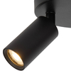 Sufitowa lampa potrójna  RITMO 09942/13/30 tuby metalowe czarne