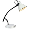 Stojąca LAMPA stołowa ZUMBA 41-72085 Candellux metalowa LAMPKA biurkowa regulowany reflektorek biały czarny