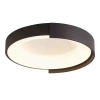 Czarny plafon ARUBA C0285 1xLED 52W 3000K ?40cm owalna oprawa