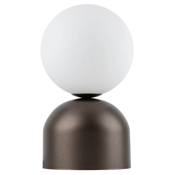 Nocna lampka Miki 16043 kula bubble do sypialni biała brązowa