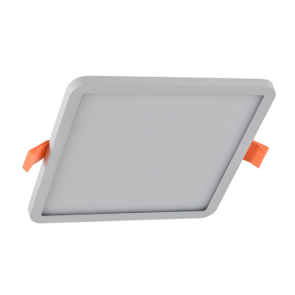 Kwadratowa lampa podtynkowa Slim LED 12W 4000K do łazienki biały