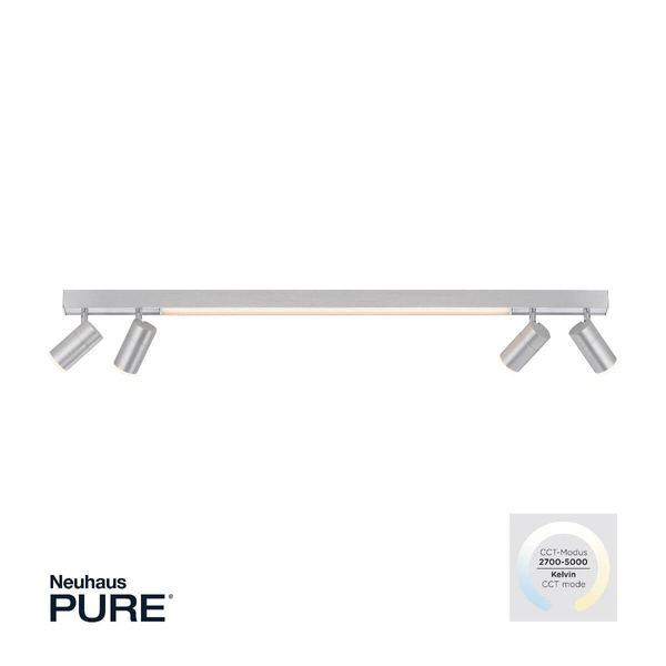 Sufitowy spot Pure-lines LED 25W 2700K-5000K z regulacją aluminium