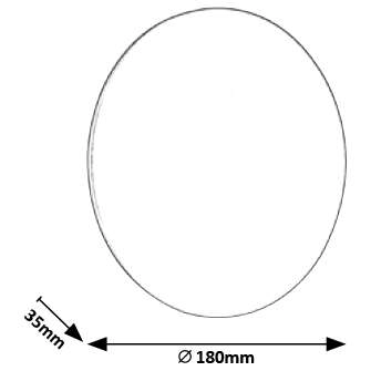 Kinkiet LAMPA ścienna MARLON 1433 Rabalux drewniana OPRAWA okrągła LED 8W 3000K moon czarna