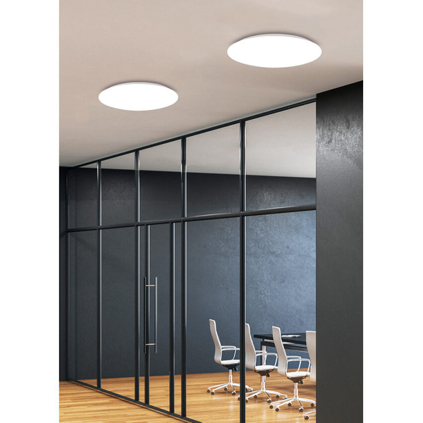 Minimalistyczny plafon Mega 13-75130 LED 28W 4000K biały