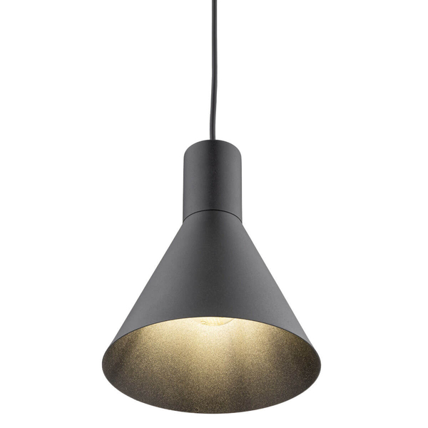 Lampa wisząca nad stół Jump 1811 zwis do kuchni loftowa czarna