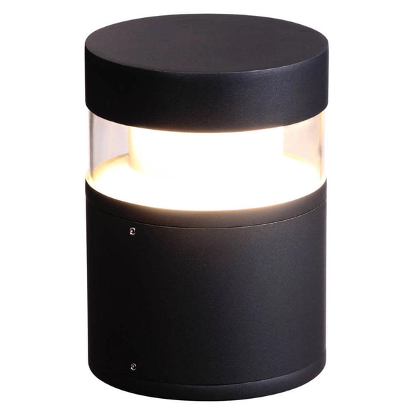 Słupek ogrodowy tuba Marcon OFL-6552-25-4K Italux LED 12W 4000K IP54 czarny