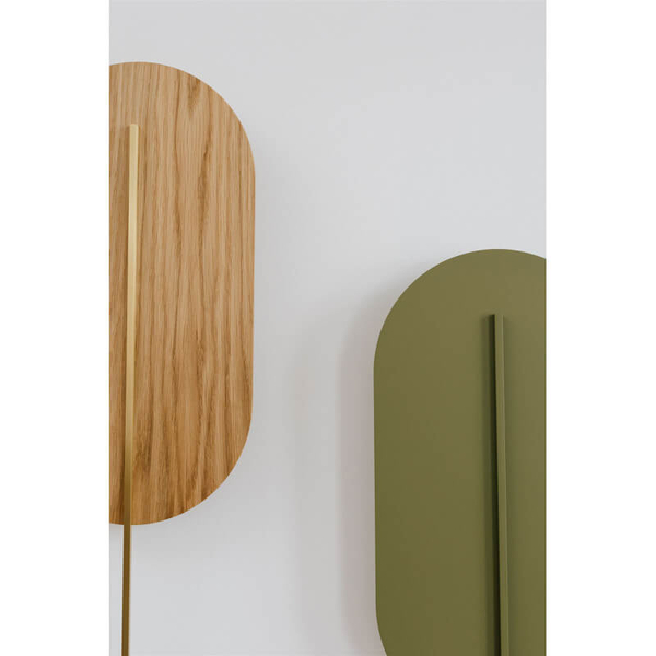 Naścienna lampa do jadalni Rokke RKK214140 metalowa oliwkowa