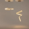 Wisząca lampa spiralna Krone P097PL-L48BS3K LED 48W 3000K mosiądz