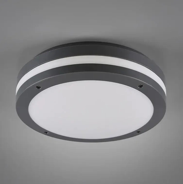 Ledowy plafon nasufitowy Kendal R62151142 RL Light 12W 3000K IP54 antracyt
