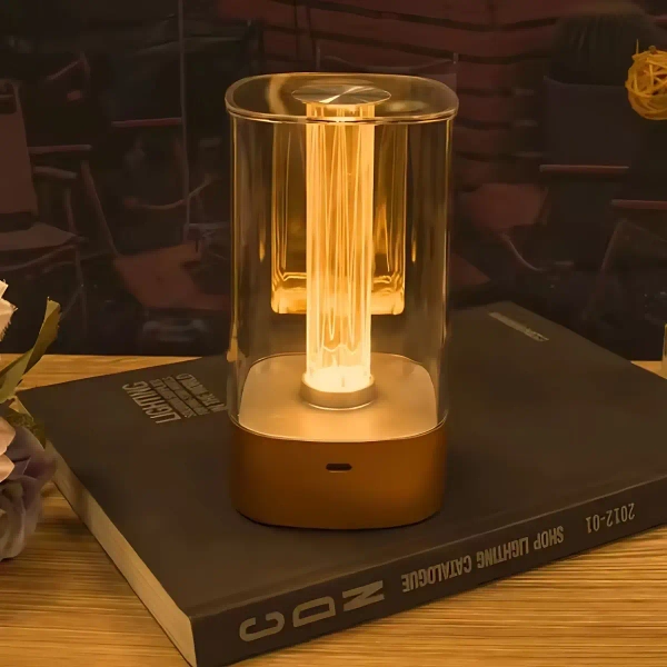 Bezprzewodowa stołowa lampa Tuso LSTUS LED 3W 3000K do jadalni złoty