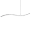 Designerska lampa wisząca BAUTA LE42921 wstęga LED 40W 3500K srebrna