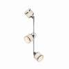 Potrójna lampa sufitowa ACCOR chrom biała reflektory regulowane do jadalni 15373-17