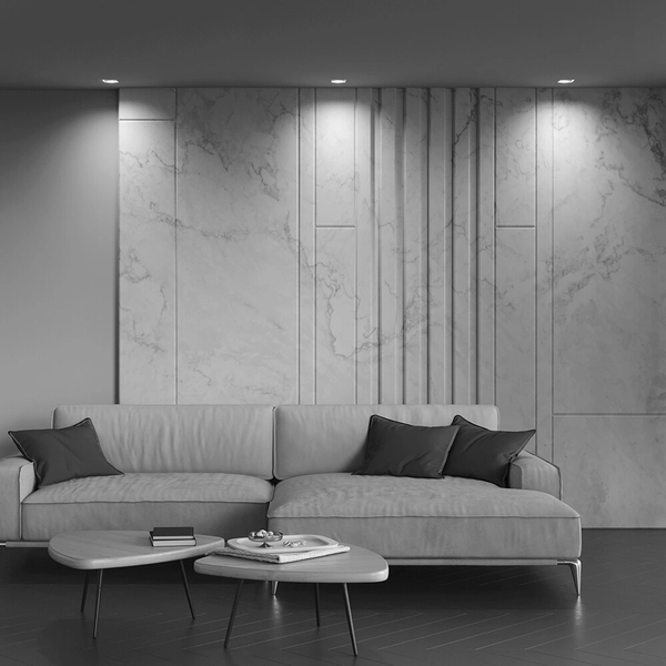 Podtynkowa lampa sufitowa z regulacją Atom DL003-01-W biały