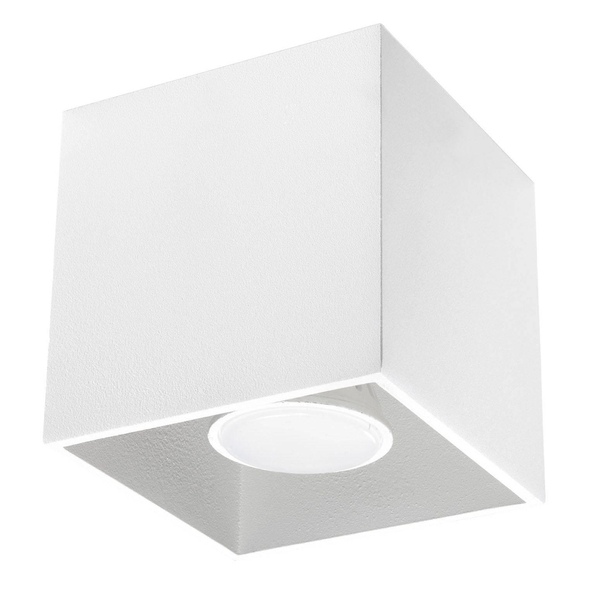 Downlight LAMPA sufitowa SL.0027 metalowa OPRAWA kostka cube biała