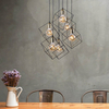 Wielopunktowa lampa zwisowa Alambre 2779 TK Lighting klatki czarne złote