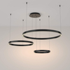 Lampa wisząca Rim MOD058PL-L100B3K LED 115W 3000K ringi czarne