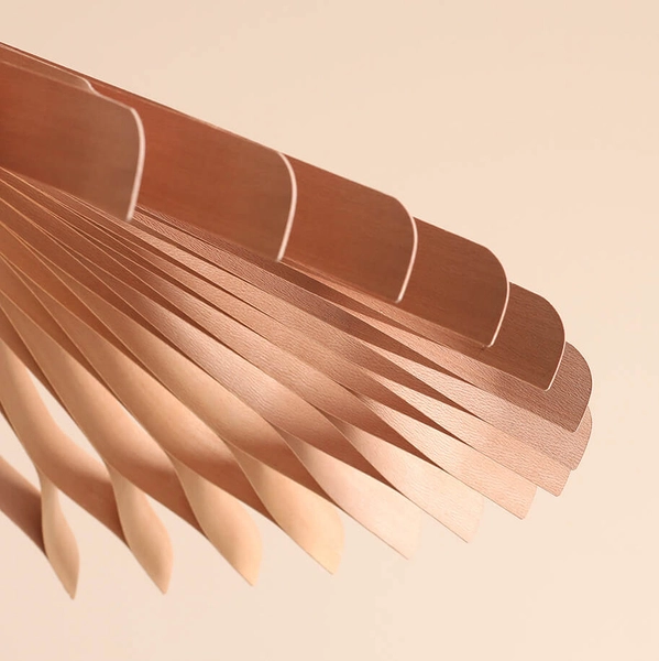 Wisząca lampa skandynawska do salonu SUN 1140G_XL Aldex drewniany