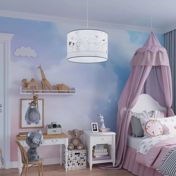 Wielokolorowa lampa wisząca CAT SL.1418 owalna 1xE27 nad wyspę
