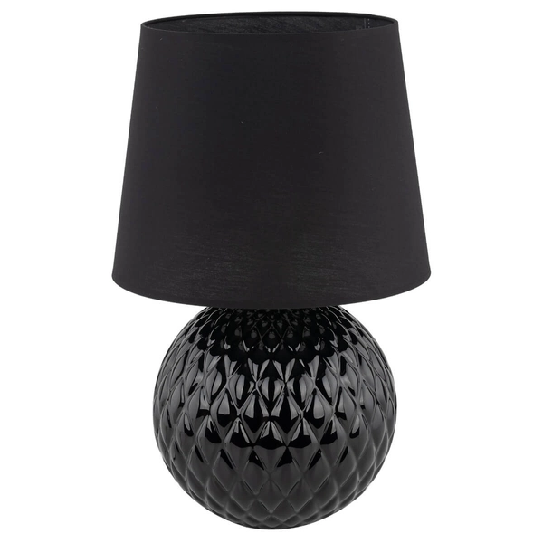 Nocna lampka do sypialni Santana 16047 dekoracyjna szklana czarna