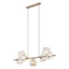 Wisząca lampa do jadalni Lava Sabia 11109 szklane kule beżowy