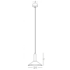 Zwisająca lampa nad wyspę 22182 LED 7W 3000K do kuchni czarny złoty