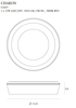Sufitowa LAMPA metalowa CHARON C0207 Maxlight okrągły plafon LED 12W 3000K łazienkowy przysufitowy IP65 biały