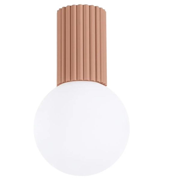 Kulista lampa sufitowa HALO SL.1733 kula szklana biała mocca