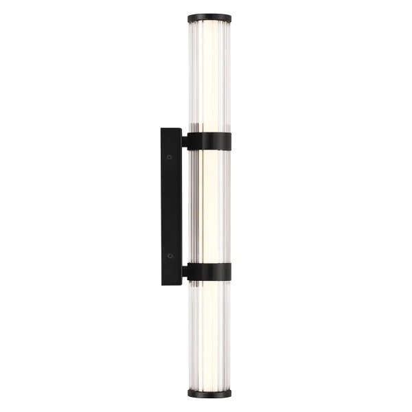 Lampa przyścienna Fayton QN-FAYTON-M-BK LED 21,6W 3000K IP44 tuba czarny