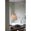 Japandi zwisająca lampa Aiko 108956 lniana beżowy czarny