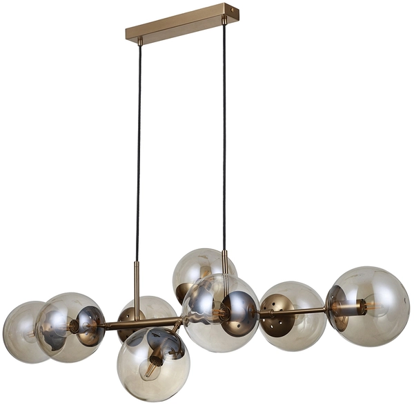 Kulista lampa wisząca Molite PND-1098-8-HB mosiężna