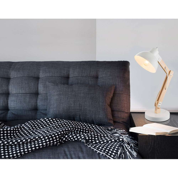 LAMPKA biurkowa TONGARIRO 21502 Globo nocna LAMPA stołowa biała