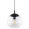 Sypialniana lampa wisząca VIBE 4818 kulista czarny przezroczysty