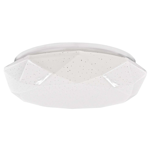 Plafon LAMPA sufitowa GALAXY 308535 Polux natynkowa OPRAWA geometryczna LED 17W 4000K z efektem gwiazd IP44 biała