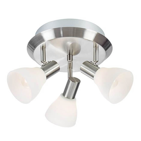 Kierunkowa lampa sufitowa Vero do salonu nad stół stal