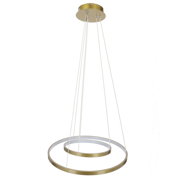 Lampa wisząca LED Lune 32-76281 Candellux 40W pierścienie ringi złote