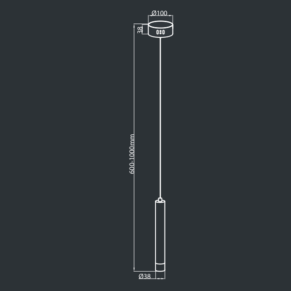 LAMPA wisząca COPPER ML984 Milagro metalowa OPRAWA zwis LED 5W 4000K tuba sopel miedziany