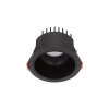 Okrągła lampa sufitowa wpustowa ARAMIEL LE65120 20W 3000K czarna
